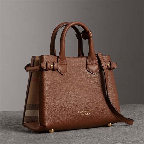 burberry small banner in leather and house check|Burberry Banner Bags for sale .